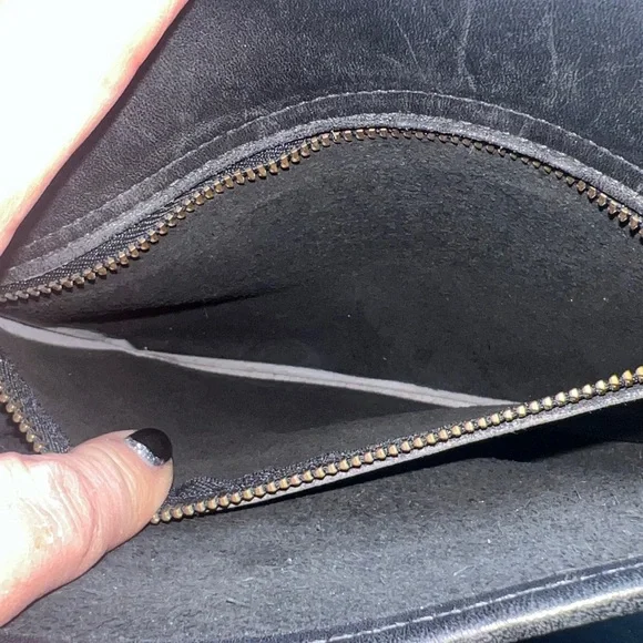 Coach Lindsay Black Leather Crossbody Bag - Picture 12 of 12